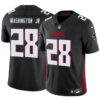 Men’s Atlanta Falcons #28 Carlos Washington Jr Black 2024 F.U.S.E Vapor Untouchable Limited Football Stitched Jersey