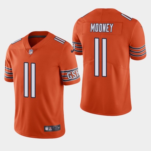 Men’s Chicago Bears #11 Darnell Mooney Orange 2020 Draft Vapor Limited Jersey