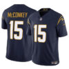Men’s Los Angeles Chargers #15 Ladd McConkey Navy 2024 Draft F.U.S.E. Vapor Limited Football Stitched Jersey