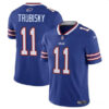 Men’s Buffalo Bills #11 Mitch Trubisky Blue Vapor Untouchable Limited Football Stitched Jersey