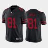 Men’s San Francisco 49ers Black Limited #81 Jordan Reed Football Alternate Vapor Untouchable Jersey