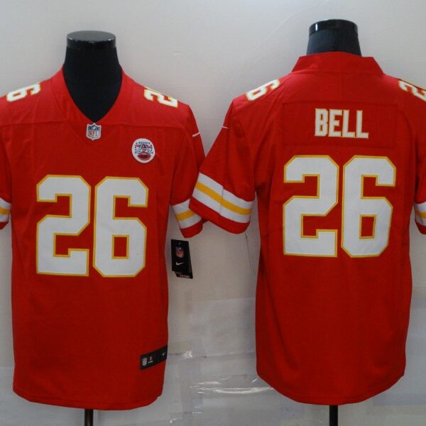 Men’s Kansas City Chiefs #26 LeVeon Bell Red 2020 Vapor Untouchable Stitched NFL Nike Limited Jersey