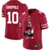 Men’s San Francisco 49ers #10 Jimmy Garoppolo Red Player Portrait Edition 2020 Vapor Untouchable Stitched NFL Nike Limited Jersey