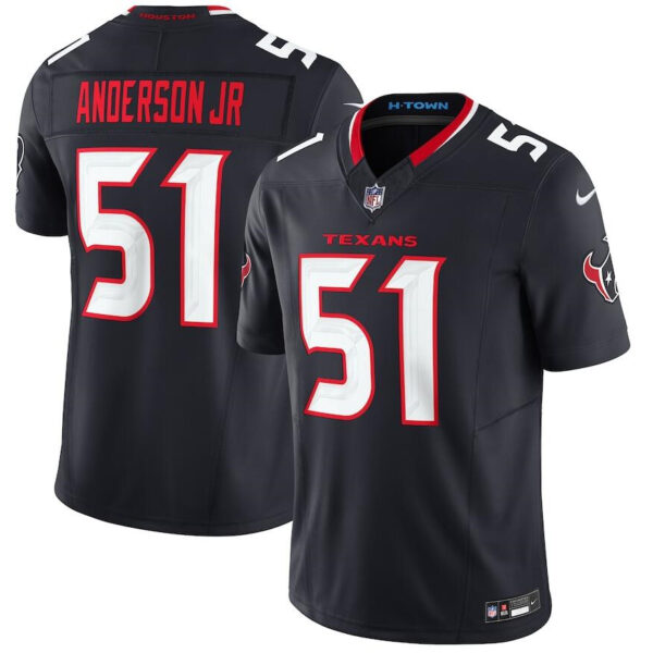 Men’s Houston Texans #51 Will Anderson Jr. Navy 2024 Vapor F.U.S.E. Limited Football Stitched Jersey