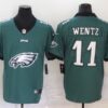 Men’s Philadelphia Eagles #11 Carson Wentz Midnight Green 2020 Big Logo Vapor Untouchable Stitched NFL Nike Fashion Limited Jersey