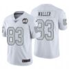 Nike Raiders #83 Darren Waller White 60th Anniversary Patch Men’s Stitched NFL 100 Limited Color Rush Jersey
