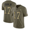 Jaguars #17 DJ Chark Jr Olive Camo Men’s Stitched Football Limited 2017 Salute To Service Jersey