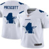 Men’s Dallas Cowboys #4 Dak Prescott White 2020 Shadow Logo Vapor Untouchable Stitched NFL Nike Limited Jersey