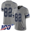 Nike Cowboys #82 Jason Witten Gray Men’s Stitched NFL Limited Inverted Legend 100th Season Jersey