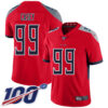 Nike Titans #99 Jurrell Casey Red Men’s Stitched NFL Limited Inverted Legend 100th Season Jersey