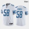 Men Detroit Lions #58 Penei Sewell Blue White 2021 Draft Jersey
