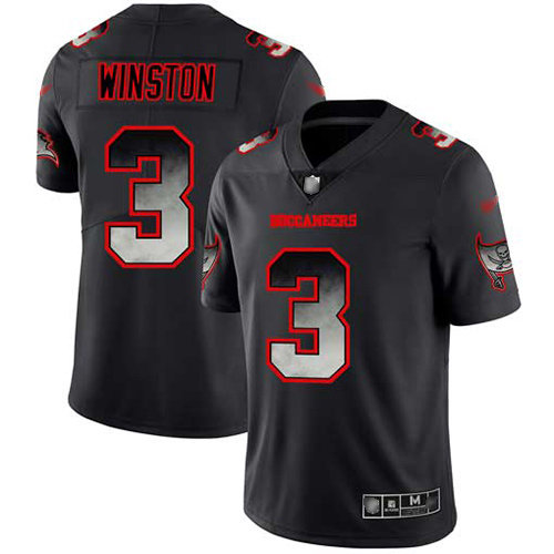 Nike Buccaneers #3 Jameis Winston Black Men’s Stitched NFL Vapor Untouchable Limited Smoke Fashion Jersey