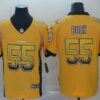 Nike Steelers 55 Devin Bush Yellow Drift Fashion Limited Jersey