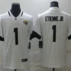 Men’s Jacksonville Jaguars #1 Travis Etienne Jr White 2021 Vapor Untouchable Stitched NFL Nike Limited Jersey