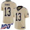 Nike Saints #13 Michael Thomas Gold Men’s Stitched NFL Limited Inverted Legend 100th Season Jersey