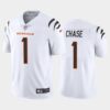 Men’s Cincinnati Bengals #1 Ja’Marr Chase White 2021 Limited Football Jersey