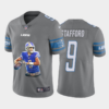 Men’s Detroit Lions #9 Matthew Stafford Grey Player Portrait Edition 2020 Vapor Untouchable Stitched NFL Nike Limited Jersey