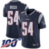 Nike Patriots #54 Tedy Bruschi Navy Blue Team Color Men’s Stitched NFL 100th Season Vapor Limited Jersey
