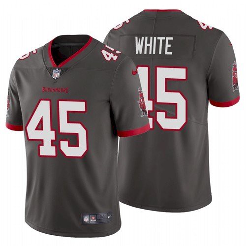 Men’s Tampa Bay Buccaneers #45 Devin White 2020 Pewter Jersey