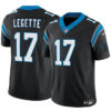 Men’s Carolina Panthers #17 Xavier Legette Black 2024 Draft F.U.S.E. Vapor Limited Football Stitched Jersey