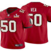 Men’s Tampa Bay Buccaneers #50 Vita Vea Red 2021 Super Bowl LV Limited Stitched NFL Jersey