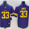 Men’s Minnesota Vikings #33 Aaron Jones Purple Gold Vapor Untouchable Limited Stitched Jersey