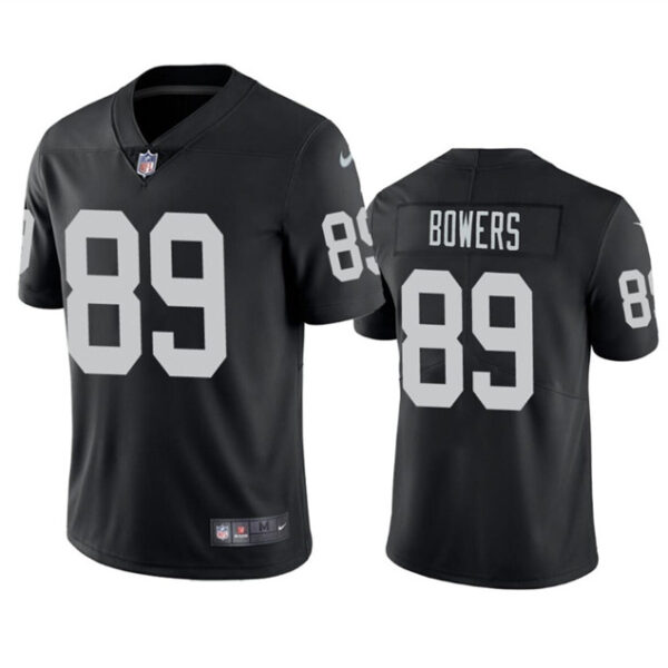 Men’s Las Vegas Raiders #89 Brock Bowers Black 2024 Draft Vapor Football Stitched Jersey