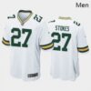 Men Green Bay Packers #27 Eric Stokes White Green 2021 Draft Jersey