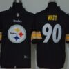 Men’s Pittsburgh Steelers #90 T. J. Watt Black 2020 Big Logo Vapor Untouchable Stitched NFL Nike Fashion Limited Jersey
