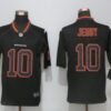 Men’s Denver Broncos #10 Jerry Jeudy 2020 Black Lights Out Color Rush Stitched NFL Nike Limited Jersey