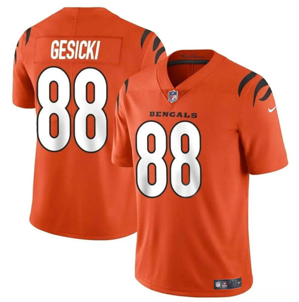 Men’s Cincinnati Bengals #88 Mike Gesicki Orange Vapor Untouchable Limited Stitched Jersey