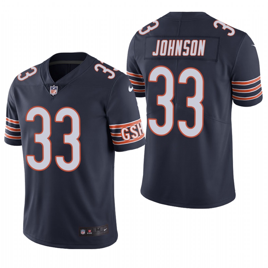 Men’s Chicago Bears #33 Jaylon Johnson Navy Color Rush Limited 2020 NFL Draft Jersey