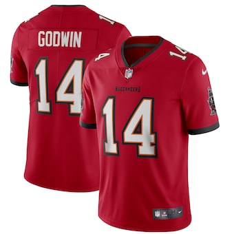 Men’s Nike Tampa Bay Buccaneers#14 Chris Godwin Red Vapor Limited Jersey