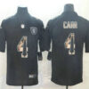 Men’s Oakland Raiders #4 Derek Carr Black Statue Of Liberty Stitched NFL Nike Limited Jersey