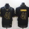 Men’s New Orleans Saints #41 Alvin Kamara Black Gold 2020 Salute To Service Stitched NFL Nike Limited Jersey