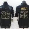 Men’s New York Giants #26 Saquon Barkley Black 2020 Salute To Service Stitched NFL Nike Limited Jersey