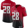Men’s Atlanta Falcons #28 Carlos Washington Jr Red Black Vapor Untouchable Limited Football Stitched Jersey