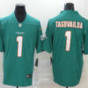Men’s Miami Dolphins #1 Tua Tagovailoa Green 2020 Vapor Untouchable Stitched NFL Nike Limited Jersey