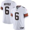 Men’s Cleveland Browns #6 Baker Mayfield White 2020 NEW Vapor Untouchable Stitched NFL Nike Limited Jersey