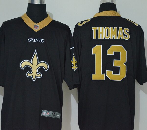 Men’s New Orleans Saints #13 Michael Thomas Black 2020 Big Logo Vapor Untouchable Stitched NFL Nike Fashion Limited Jersey