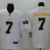 Men’s San Francisco 49ers #7 Colin Kaepernick White 100th Season Golden Edition Jersey