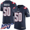 Men’s New England Patriots #50 Chase Winovich Limited Navy Blue 100th Season Rush Vapor Untouchable Football Jersey