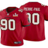 Men’s Tampa Bay Buccaneers #90 Jason Pierre-Paul Red 2021 Super Bowl LV Limited Stitched NFL Jersey