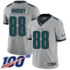 Nike Eagles #88 Dallas Goedert Silver Men’s Stitched NFL Limited Inverted Legend 100th Season Jersey
