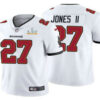 Men’s Tampa Bay Buccaneers #27 Ronald Jones II White 2021 Super Bowl LV Limited Stitched NFL Jersey