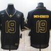 Men’s Pittsburgh Steelers #19 JuJu Smith-Schuster Black Gold 2020 Salute To Service Stitched NFL Nike Limited Jersey