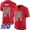 Nike Buccaneers #54 Lavonte David Red Men’s Stitched NFL Limited Rush 100th Season Jersey