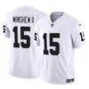 Men’s Las Vegas Raiders #15 Gardner Minshew II White 2024 F.U.S.E. Football Stitched Jersey