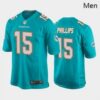 Men Miami Dolphins #15 Jaelan Phillips Aqua 2021 Draft Jersey