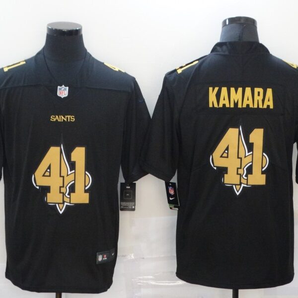 Men’s New Orleans Saints #41 Alvin Kamara Black 2020 Shadow Logo Vapor Untouchable Stitched NFL Nike Limited Jersey